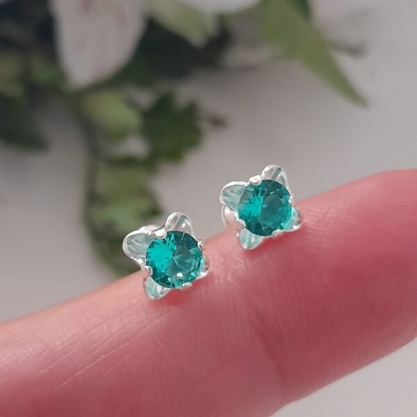 Abridor flor cubic verde agua