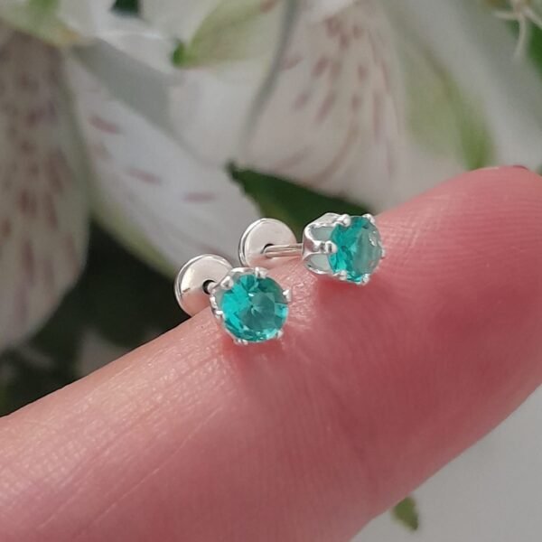 Abridor círculo cubic verde agua