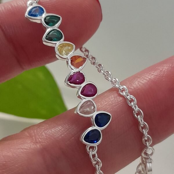 Gotas diseño chacras-pulsera italiana