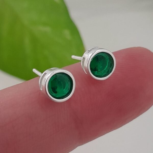 Circulo brillo verde-pasante italiano