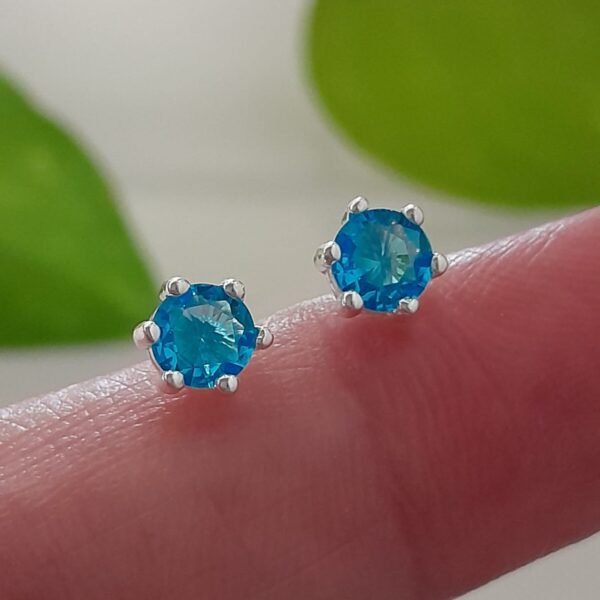 Circulo brillo celeste-pasante italiano