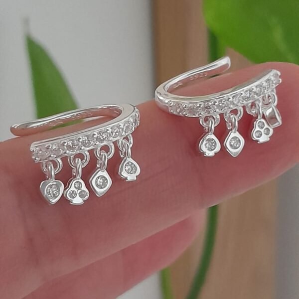 Cuff con brillo colgante por unidad-aro italiano