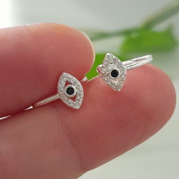 Cuff y piercing ojo turco brillo por par-aro laminado