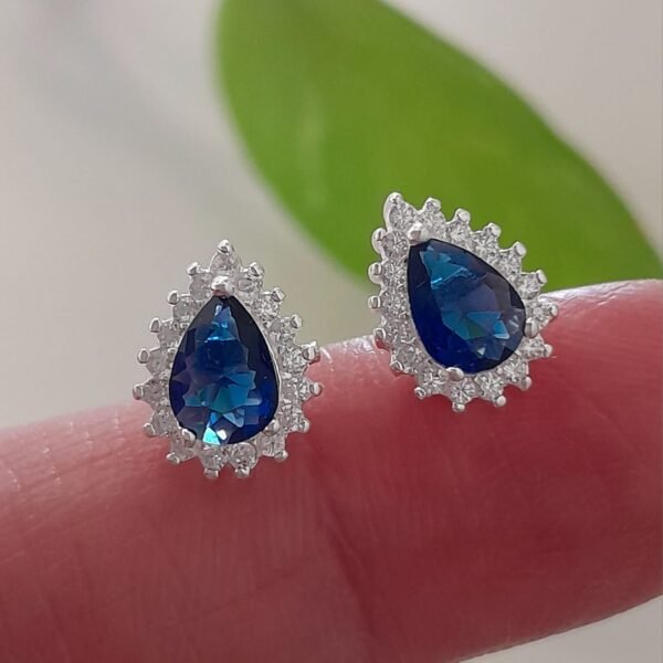 Gota brillo azul-pasante italiano