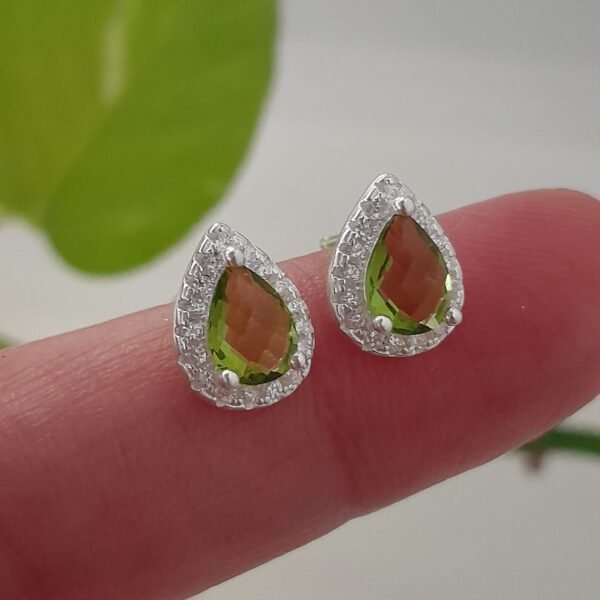 Gota brillo verde-pasante italiano