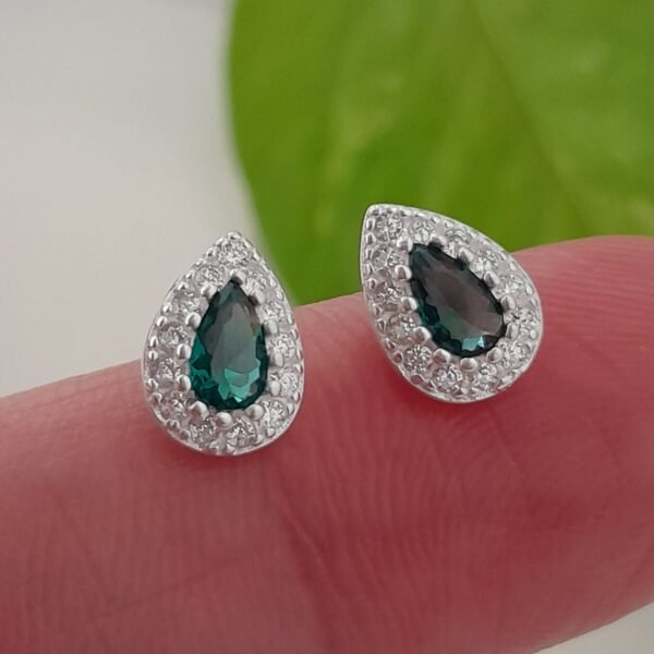 Gota brillo verde-pasante italiano