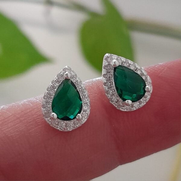 Gota brillo verde-pasante italiano