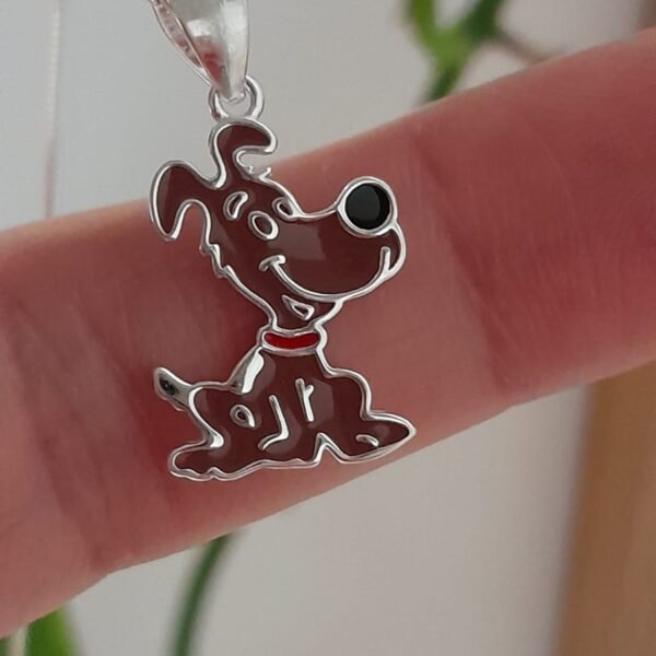 Perro esmaltado marrón-conjunto italiano