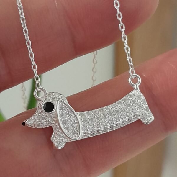 Perro salchicha con brillo-conjunto italiano