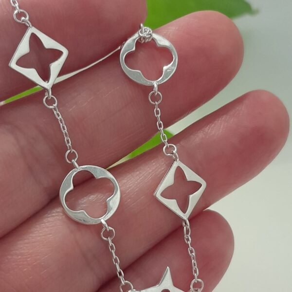 Tréboles liso-pulsera italiana