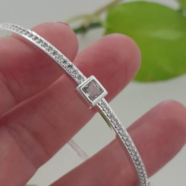 Pulsera  esclava con brillo laminada