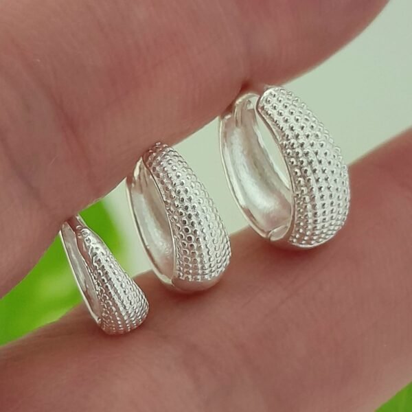 Trio huggies lisos diseño texturado en forma de gota