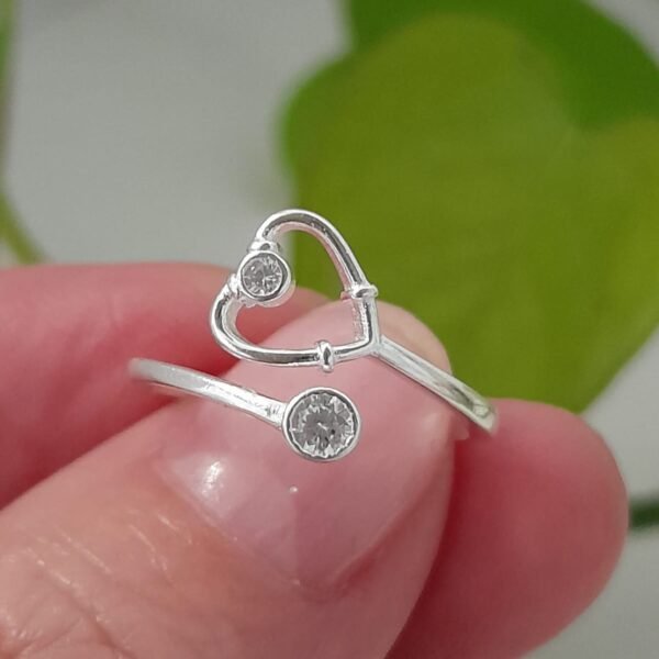 Anillo italiano ajustable estetoscopio fino cubic