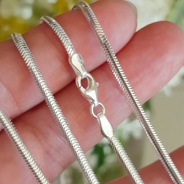 Cadena snake reversible plata 925 45 cm