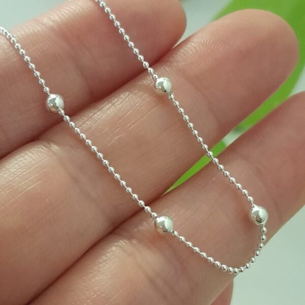 Pulsera micro bola con bolitas italiana