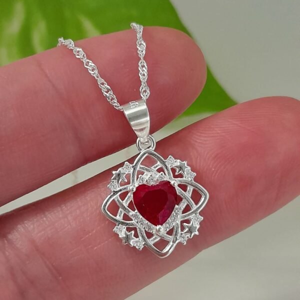 Conjunto italiano corazon mistico cubic rojo