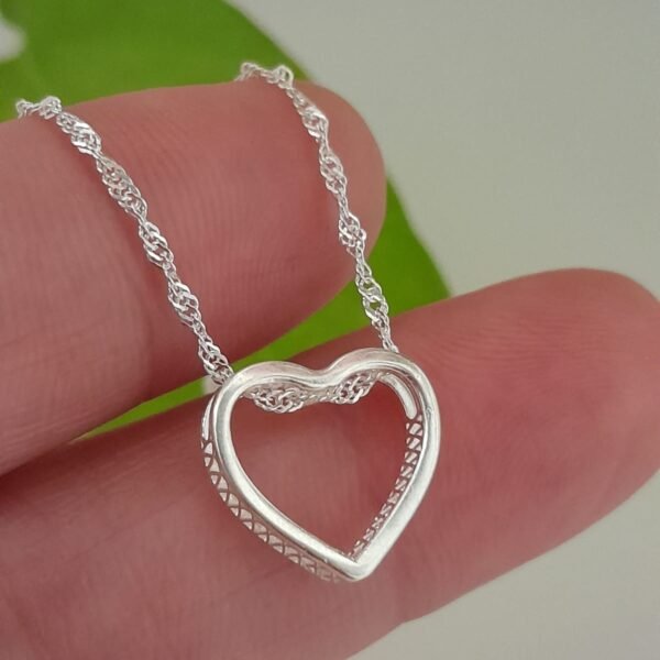 Conjunto italiano corazon liso pasante