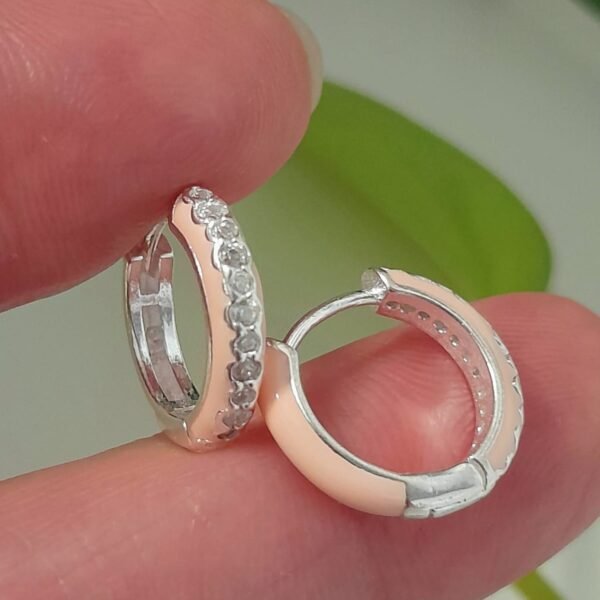 Argolla italiana reversible esmaltada con cubic