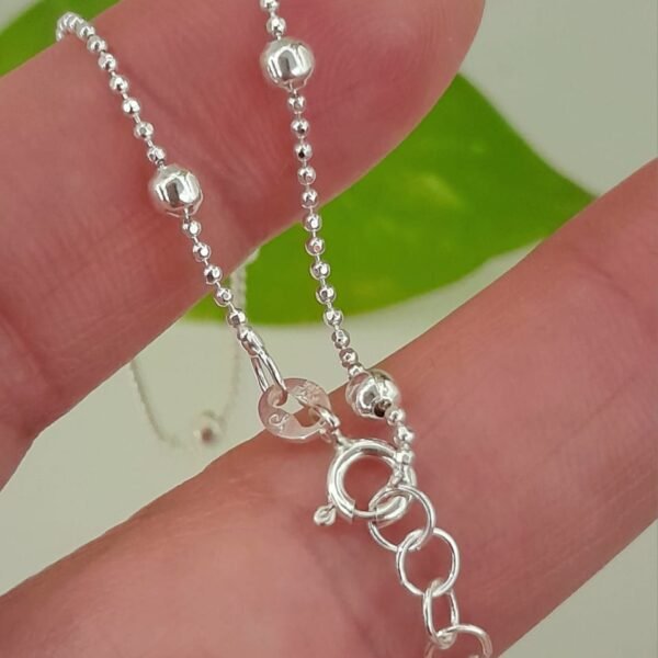 Pulsera italiana microbola diamantada con bolitas