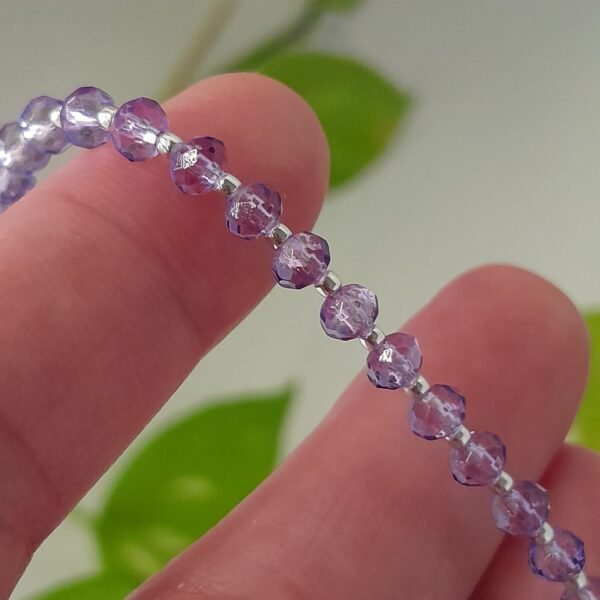 Pulsera italiana cristal de roca lila