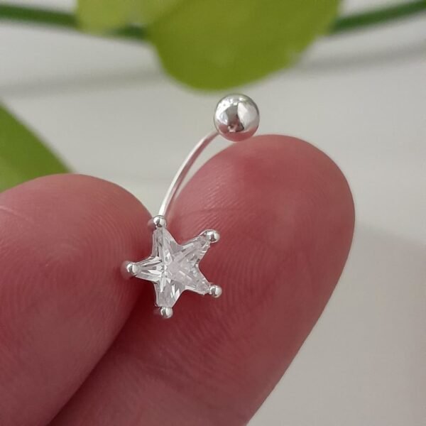 Piercing de pupo estrella cubic laminada