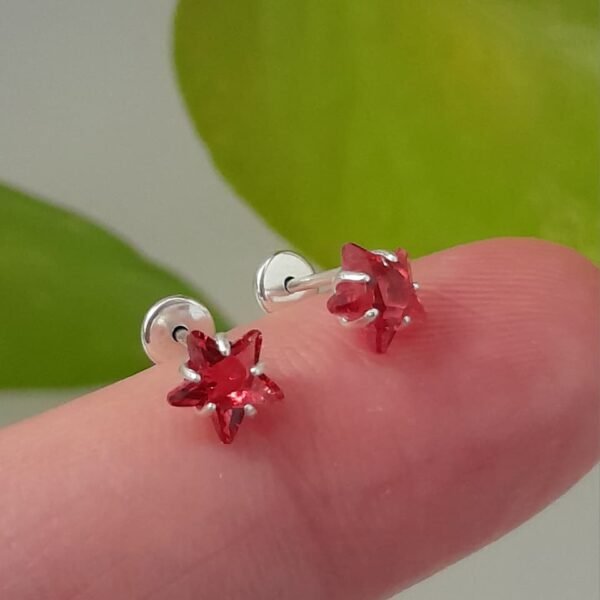Abridor estrella cubic rojo