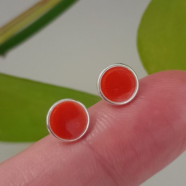 Abridor esmaltado naranja circular