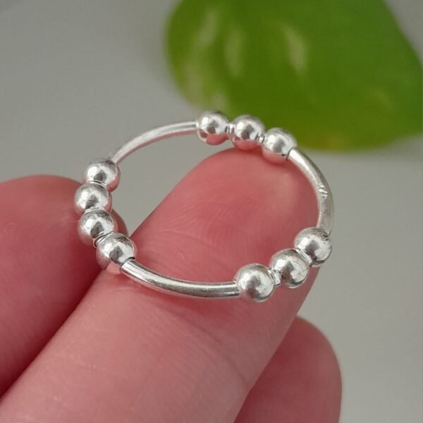 Anillo italiano bolitas lisas