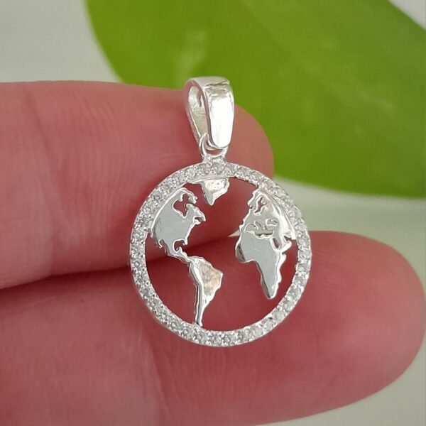Dije italiano mundo con strass
