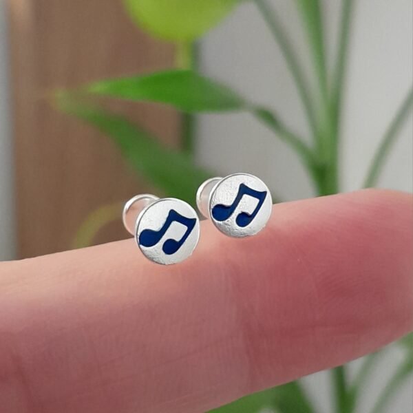 Abridor letra musical esmaltada azul