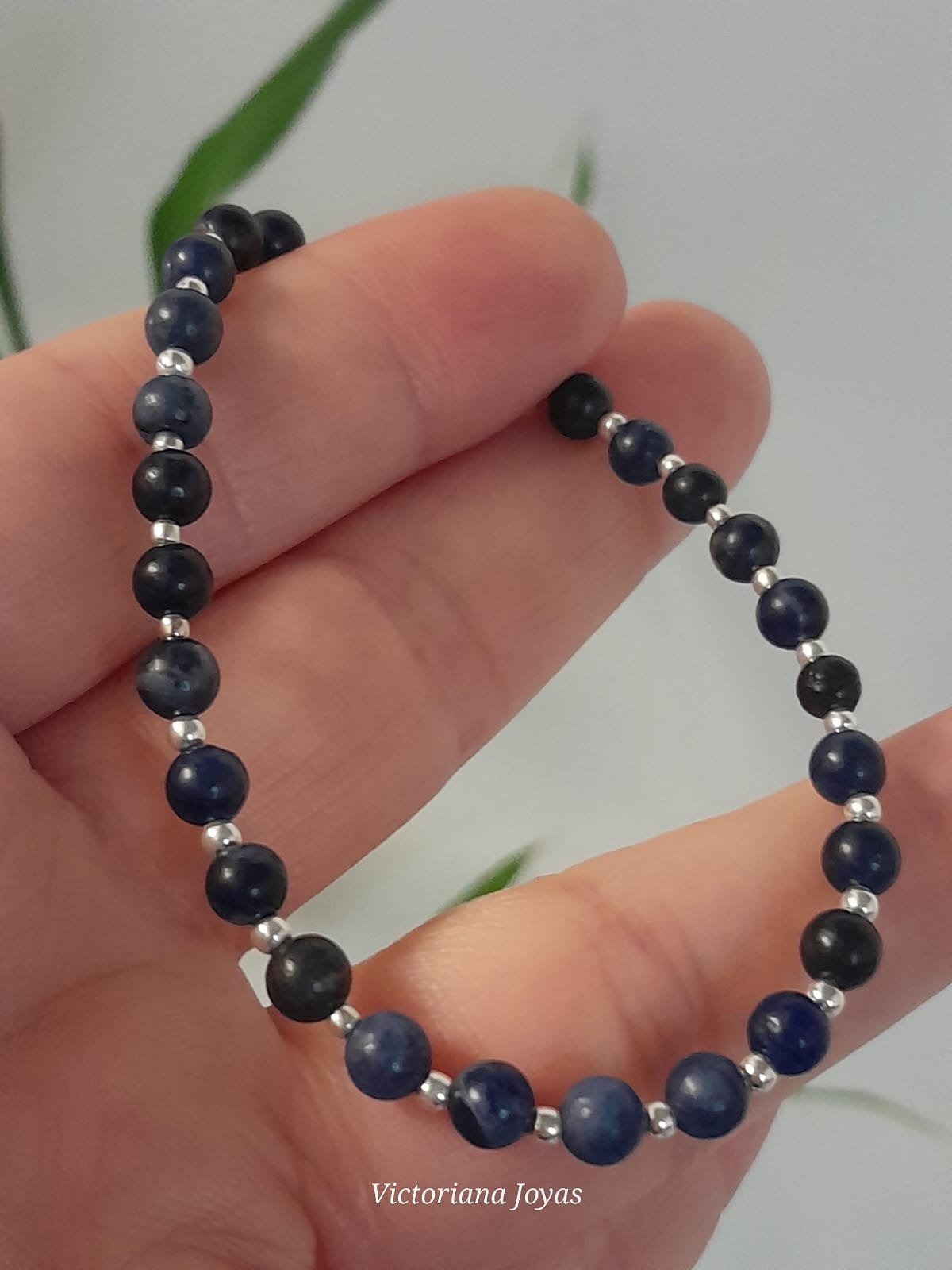 Pulsera italiana piedra natural