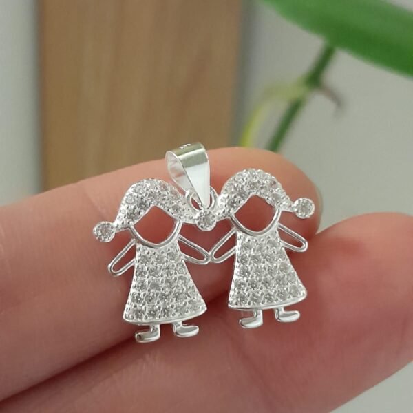Dije italiano niñas con cubic