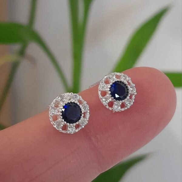 Pasante italiano cubic redondo azul