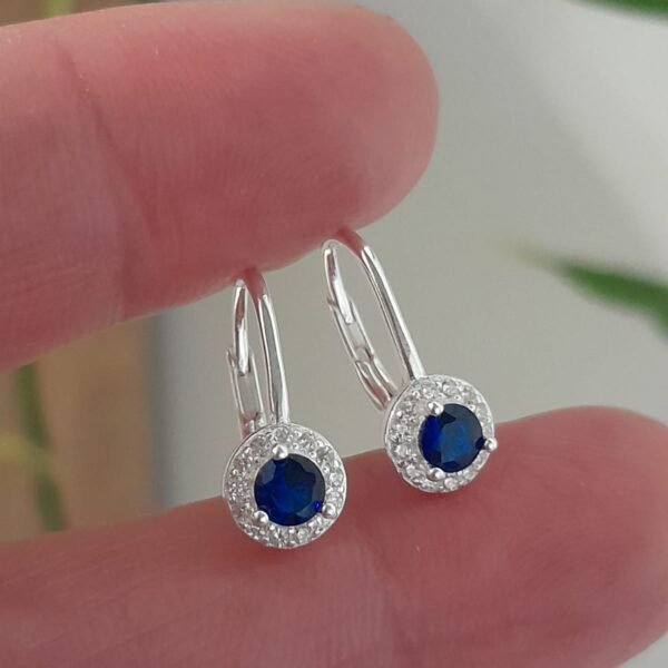 Aros italianos brizura con cubic redondo azul