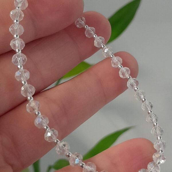 Pulsera italiana cristal de roca transparente