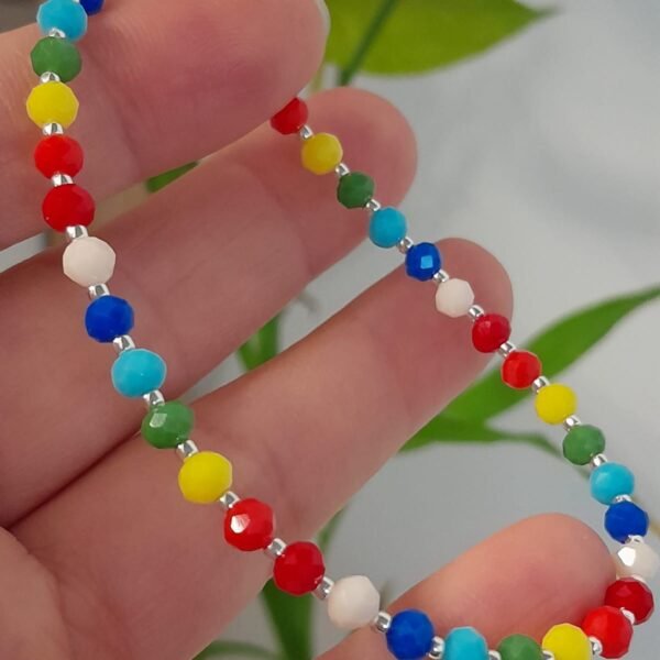 Pulsera italiana cristal de roca siete chacras