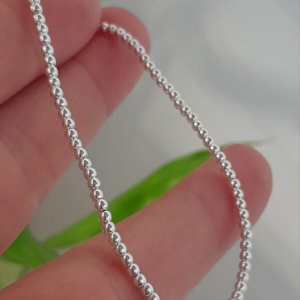 Pulsera italiana ajustable con bolitas