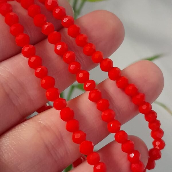 Pulsera ajustable cristal de roca rojo