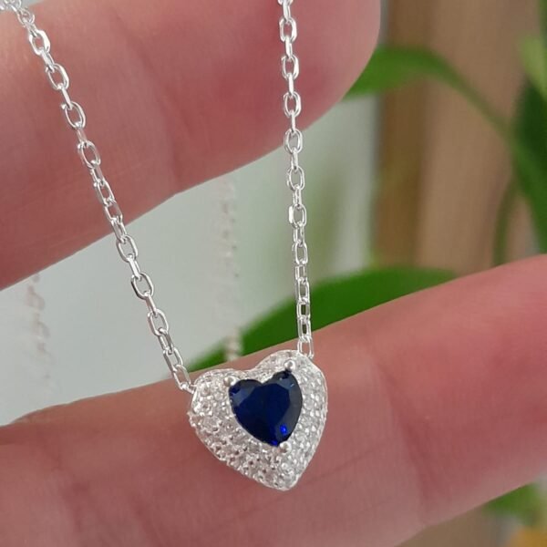 Conjunto italiano corazon azul pasante