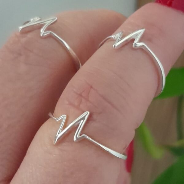 Anillo laminado electrocardiograma liso