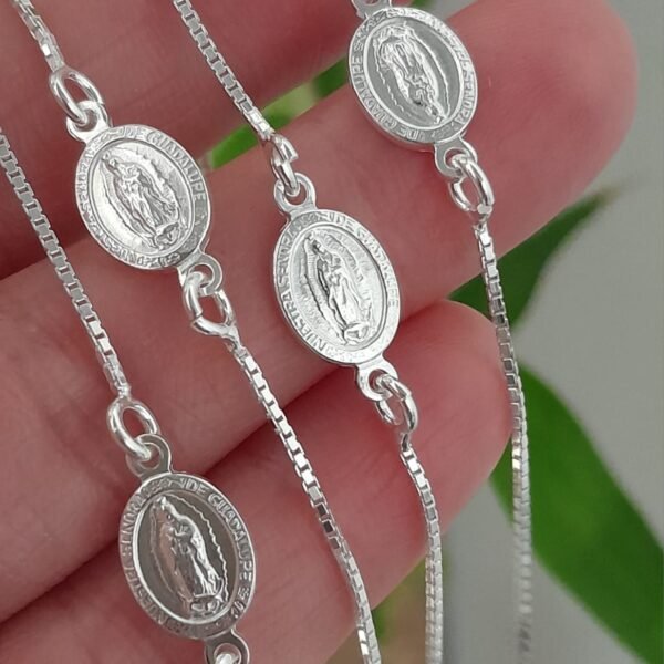 Pulsera italiana veneciana con guadalupe