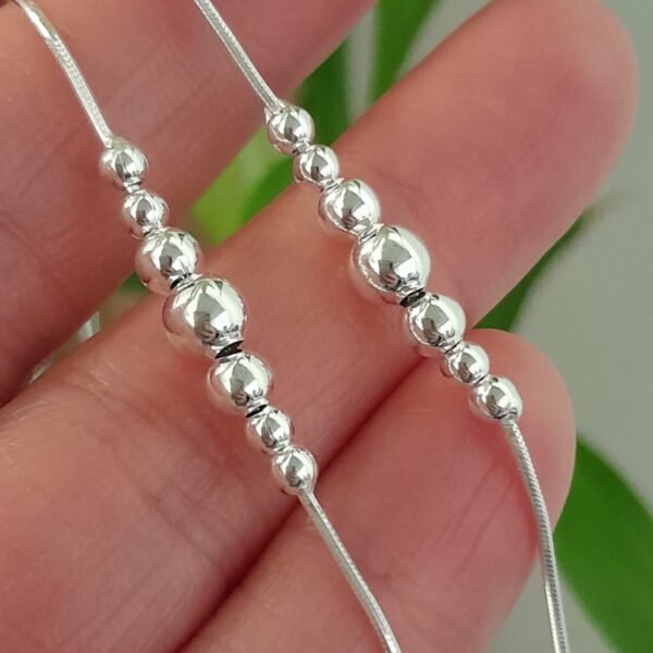 Pulsera italiana con bolitas lisas