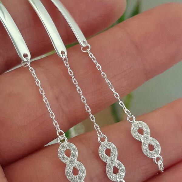 Pulsera italiana de identidad con infinito para niña
