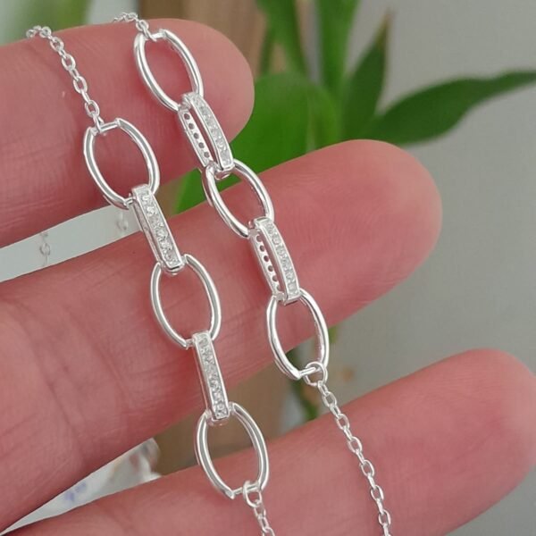 Pulsera italiana cadena con cubic