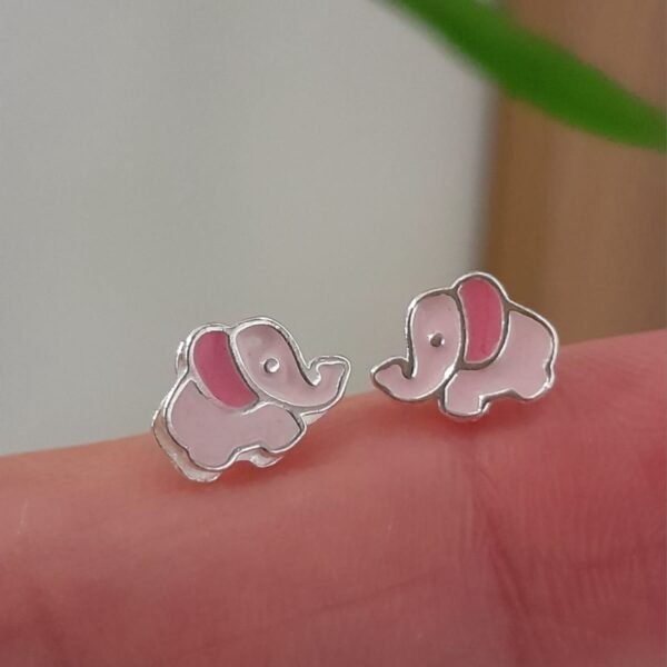 Abridor elefante esmaltado rosa