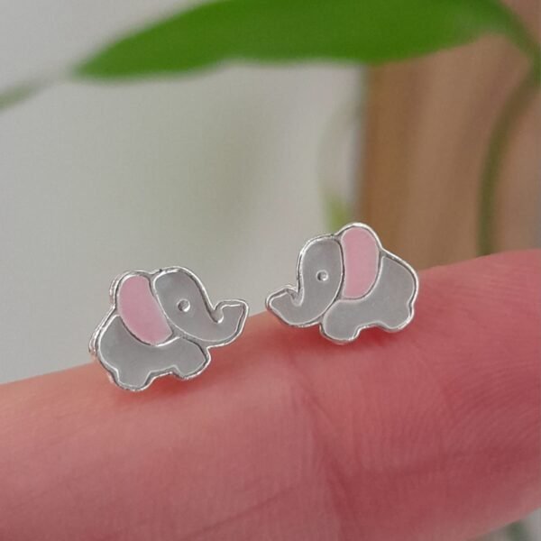 Abridor elefante esmaltado gris
