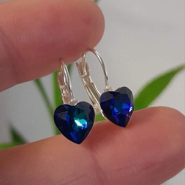 Aros laminados brizura corazon sw azul