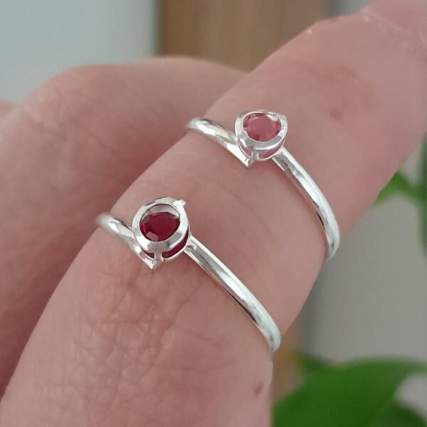 Anillo laminado circulo cubic colores