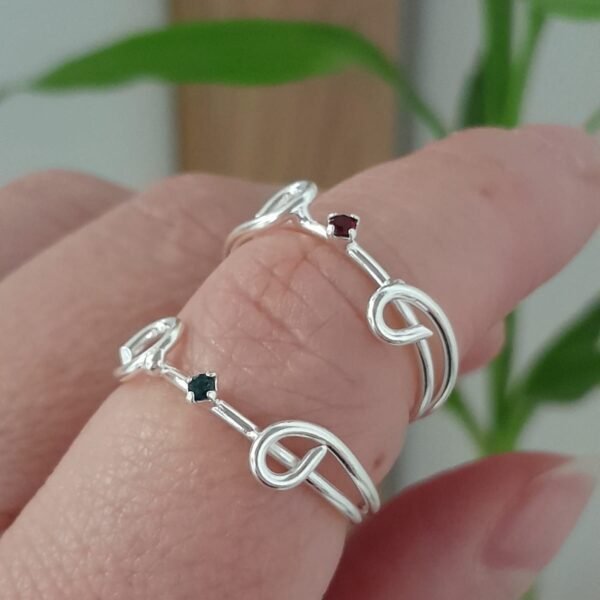 Anillo laminado doble con cubic