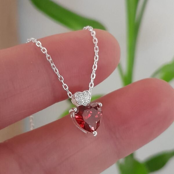 Conjunto italiano corazon cubic rojo